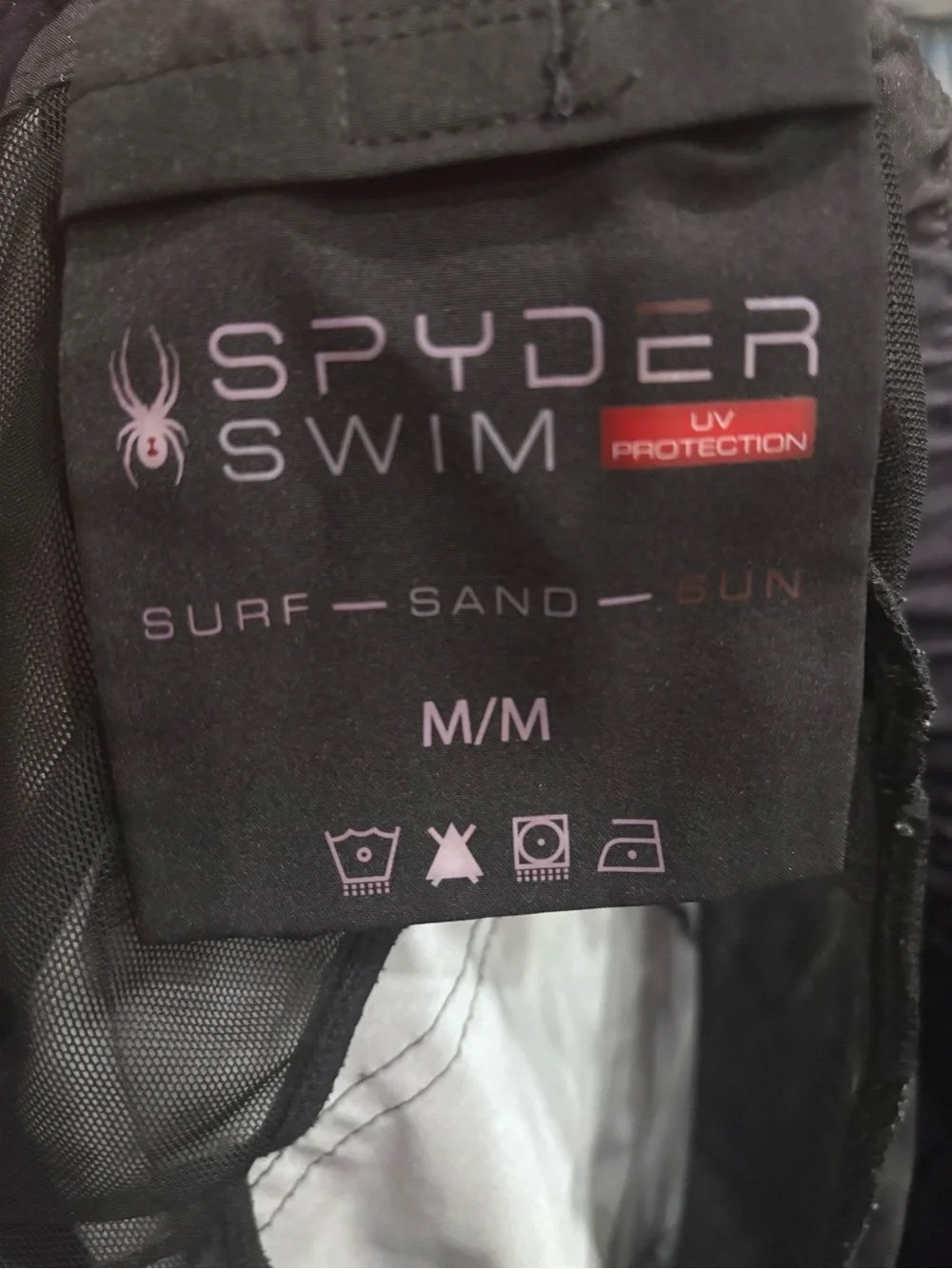 Spyder Black Swim/Board Shorts‎ with White Accents